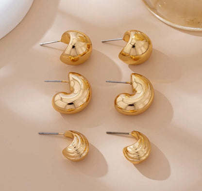 Luxe Sculpted Hoops