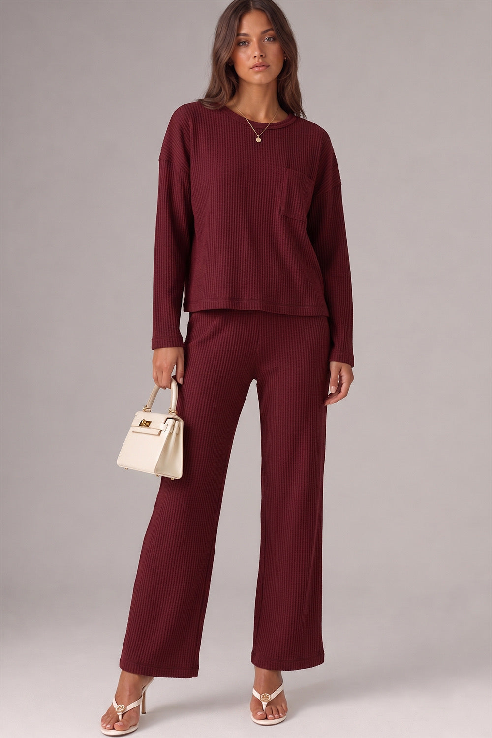 Very J- waffle knit set