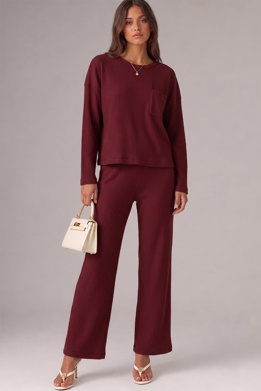 Very J- waffle knit set