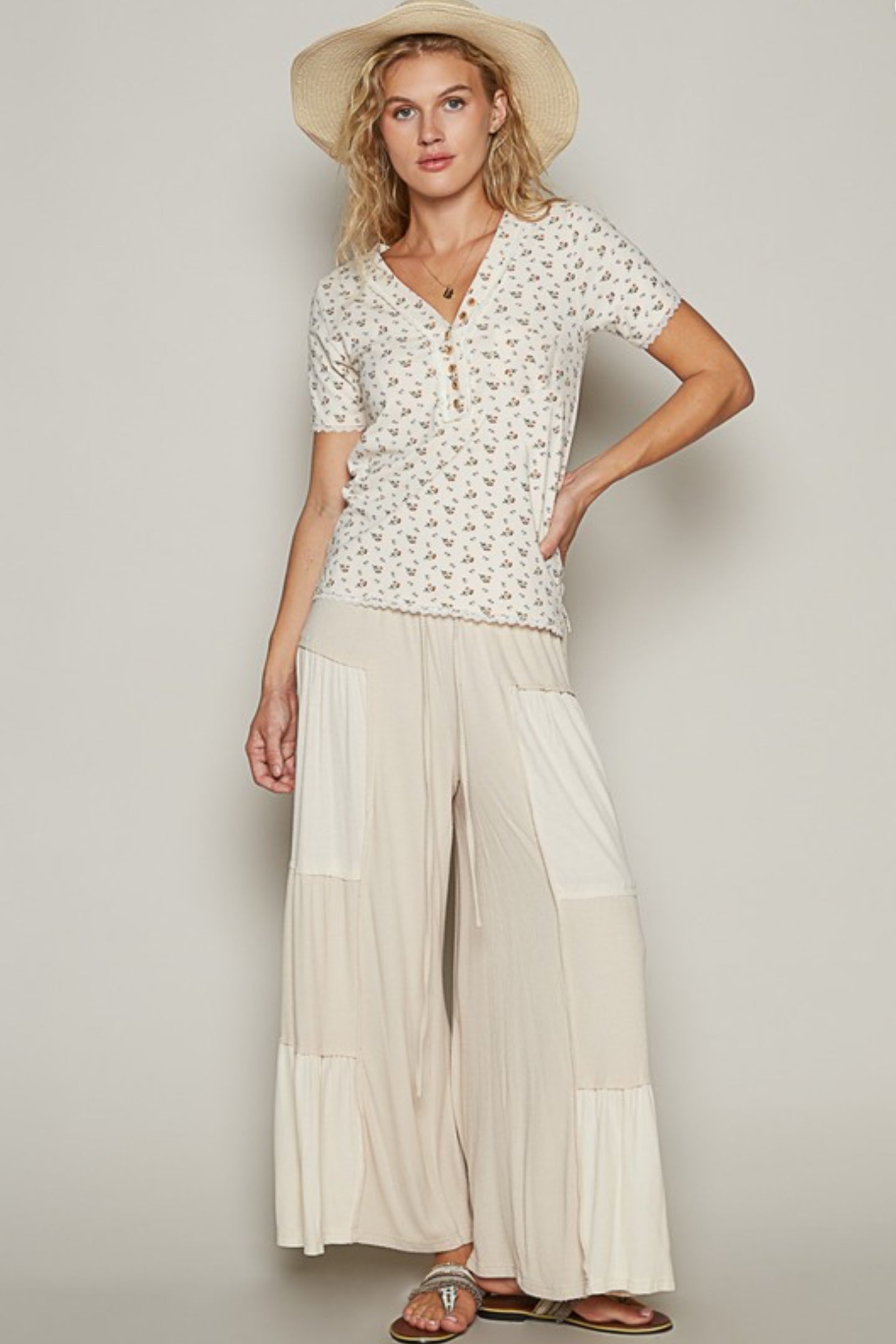 Ribbed Wide Leg Pant