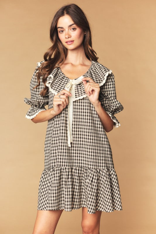 Gingham Grace Mini Dress