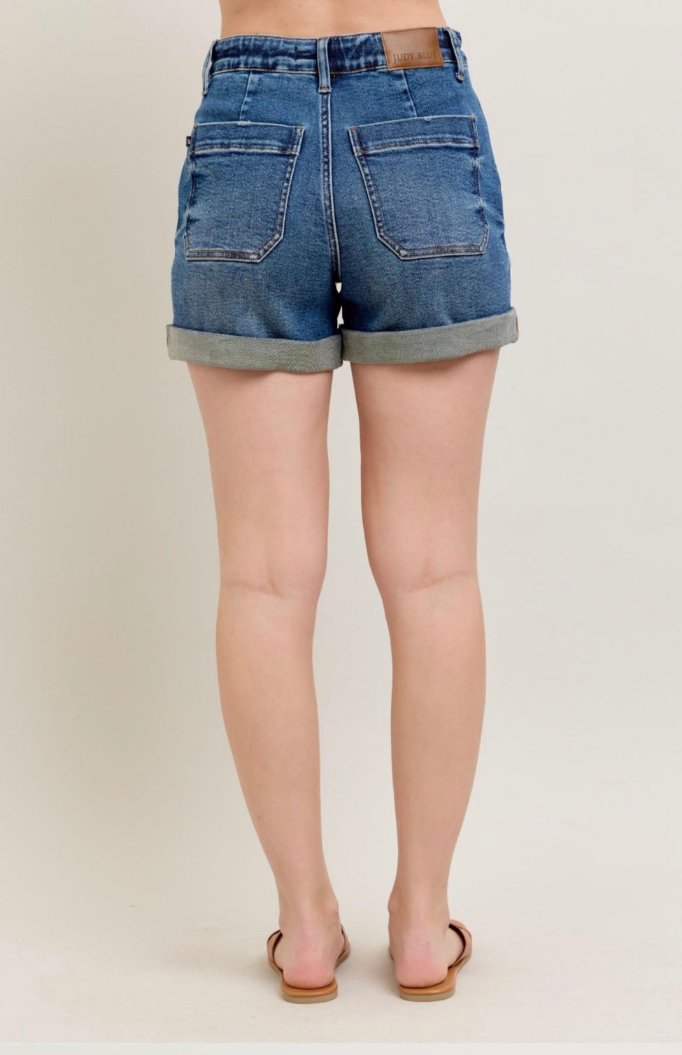 HW Cuff Jogger Shorts • Judy Blue