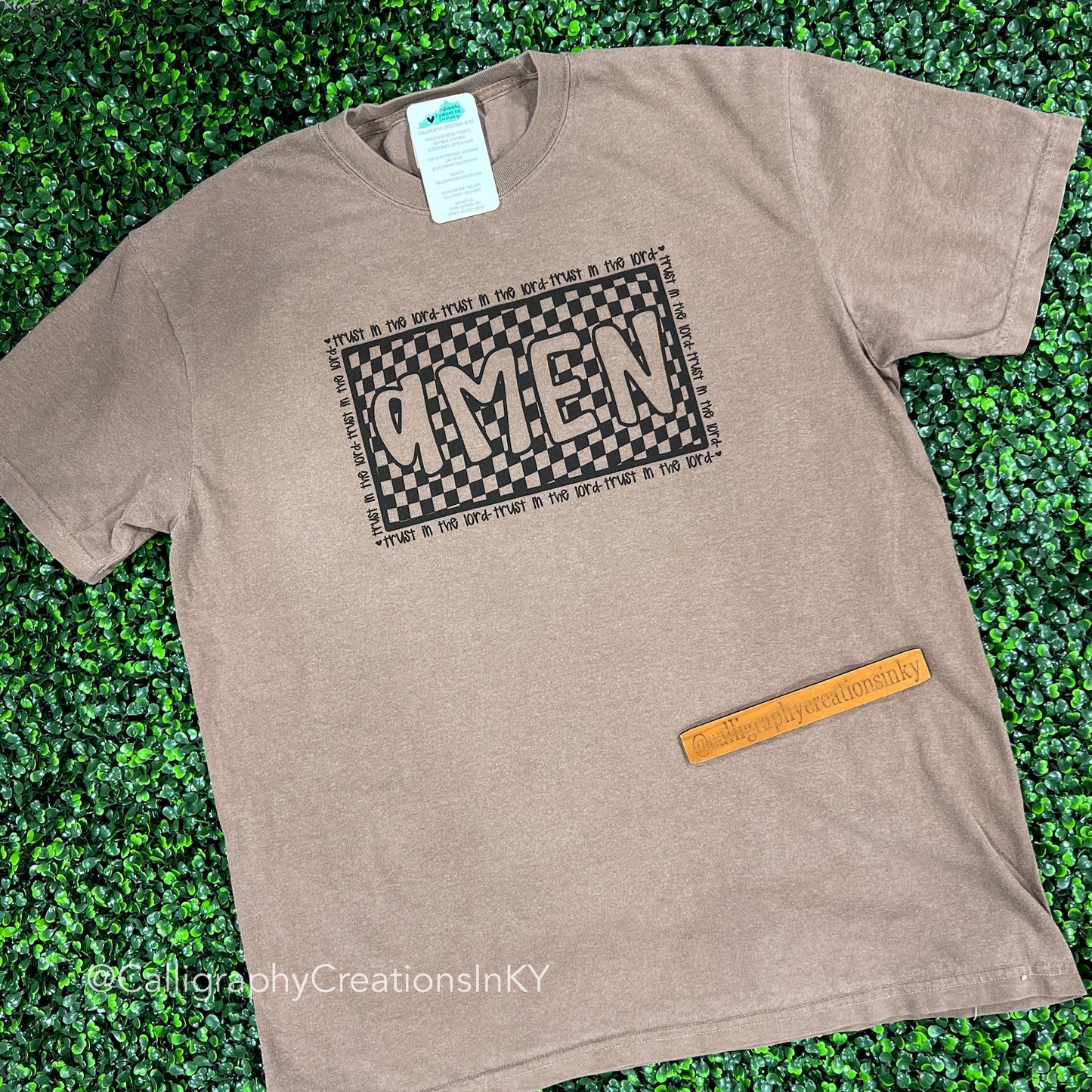 Brown Amen Tee