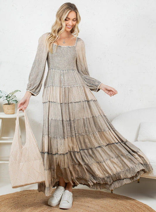 Boho Tiered Maxi Dres