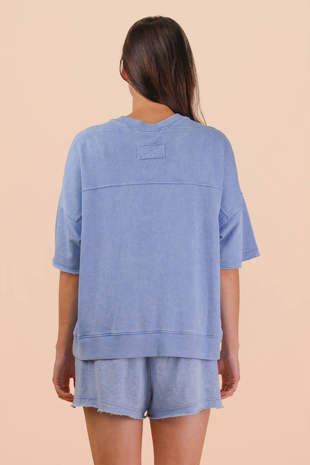 Denim • Mineral Wash Shirt/Shorts Set