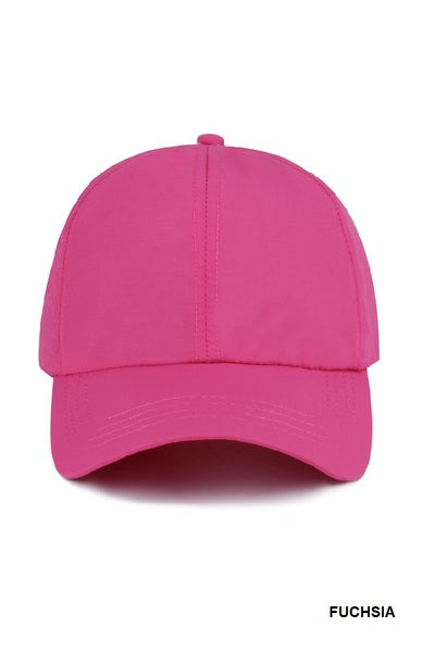 Zenana Cross Ponytail Dry-Fit Cap