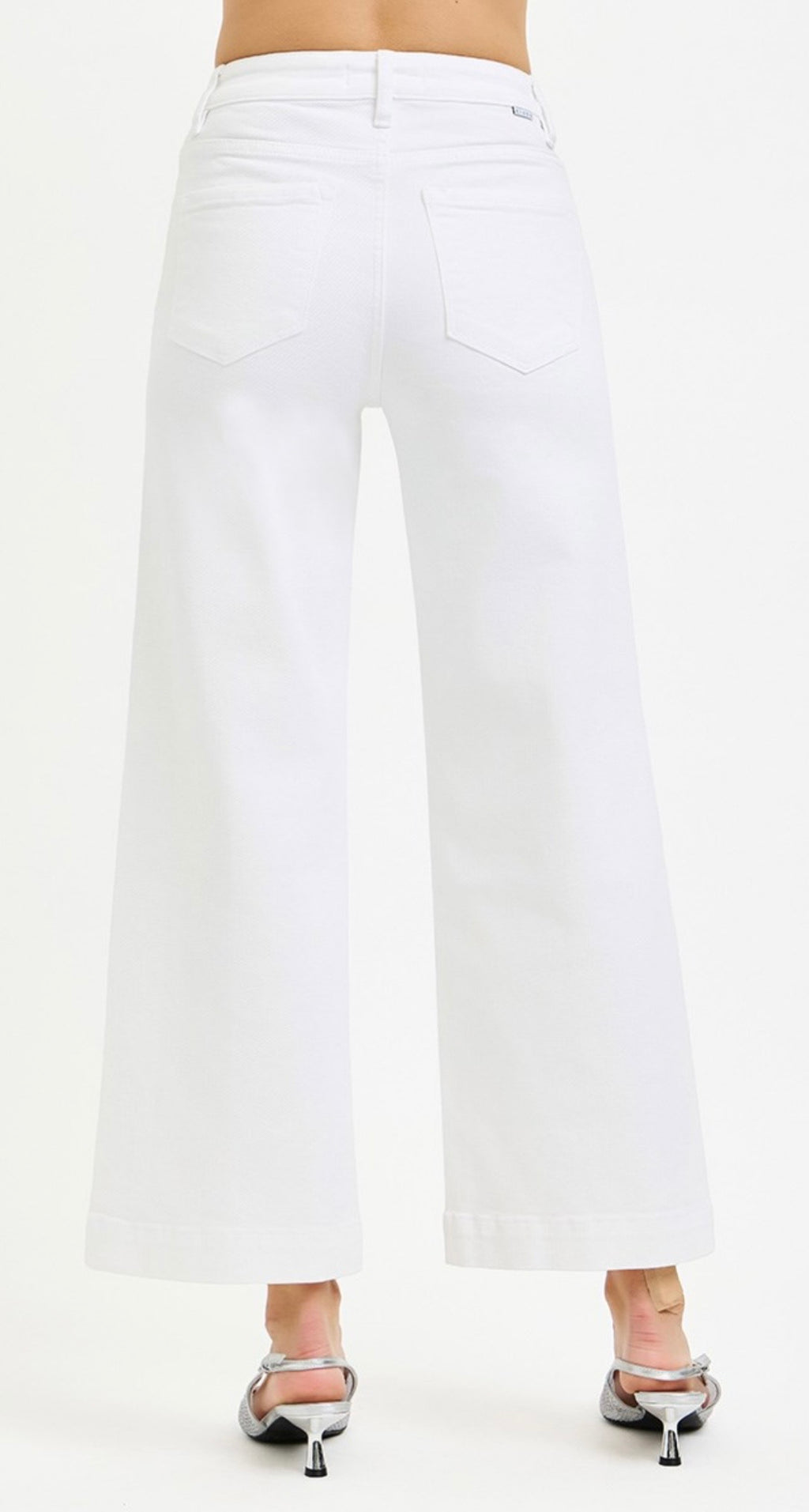 Risen- Tummy Control High Rise Crop Wide Pants