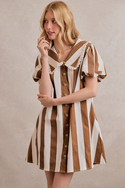 Brown Sugar Striped Dress