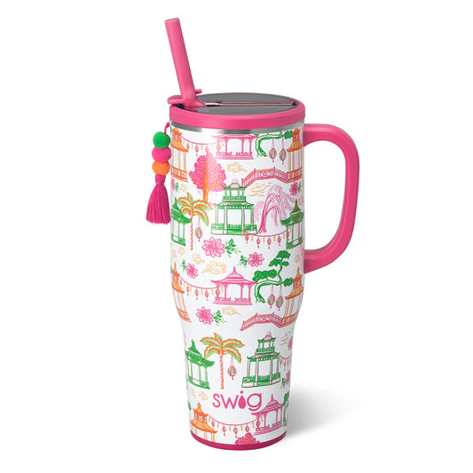 Pagoda Paradise Leakproof 40 oz Swig Mega Mug