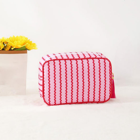 Pink Squiggle Pouch