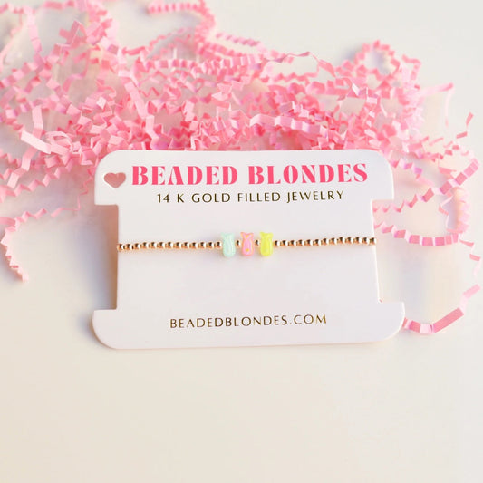 Peep Chicks Beaded Blondes Bracelet