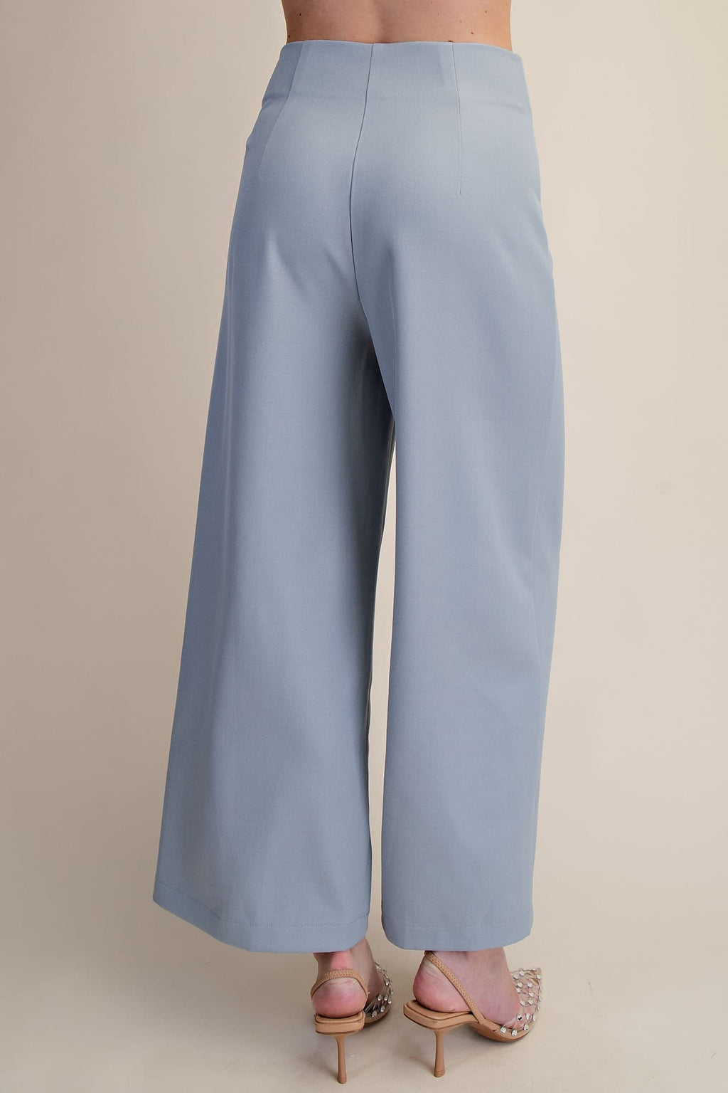 Glam-High-Waisted Wide Leg Pants