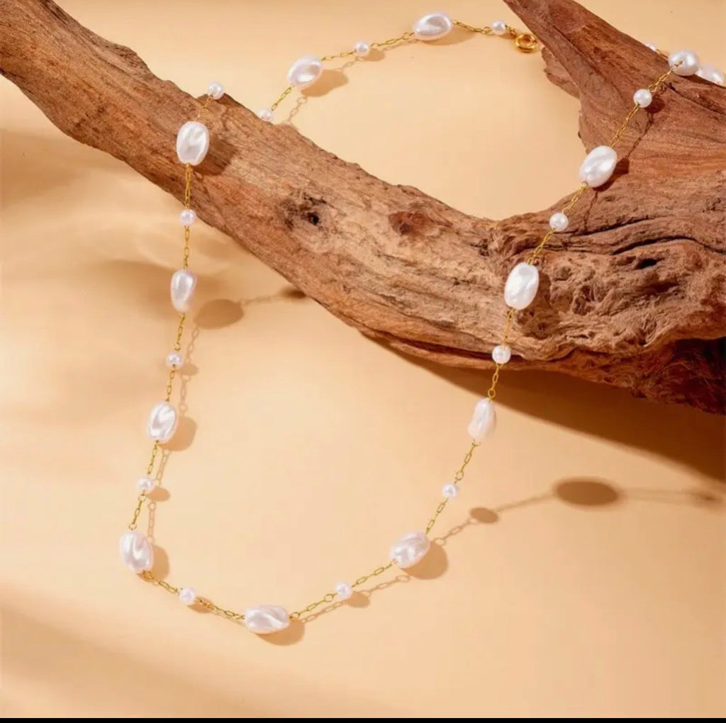 Coastal Pearl Necklace