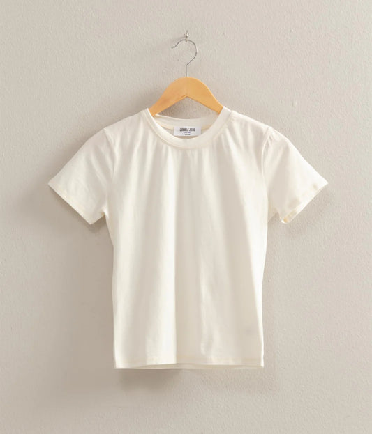 Acid Washed Tee-White