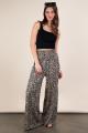 Leopard Print Pleaded Pants