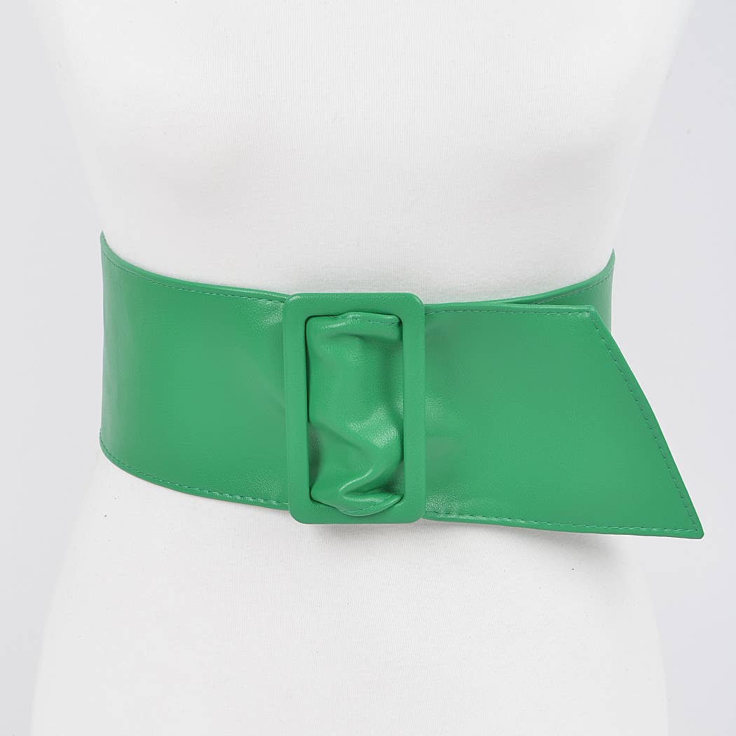 Faux Leather Waist Belt