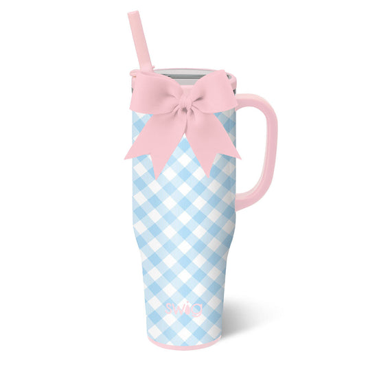 Gingham Leakproof 40 oz Swig Mega Mug