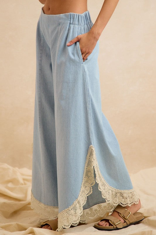 Free Spirit Wide Lace Pants