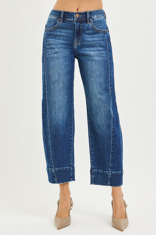 Risen Slouchy Crop Barrel Jeans