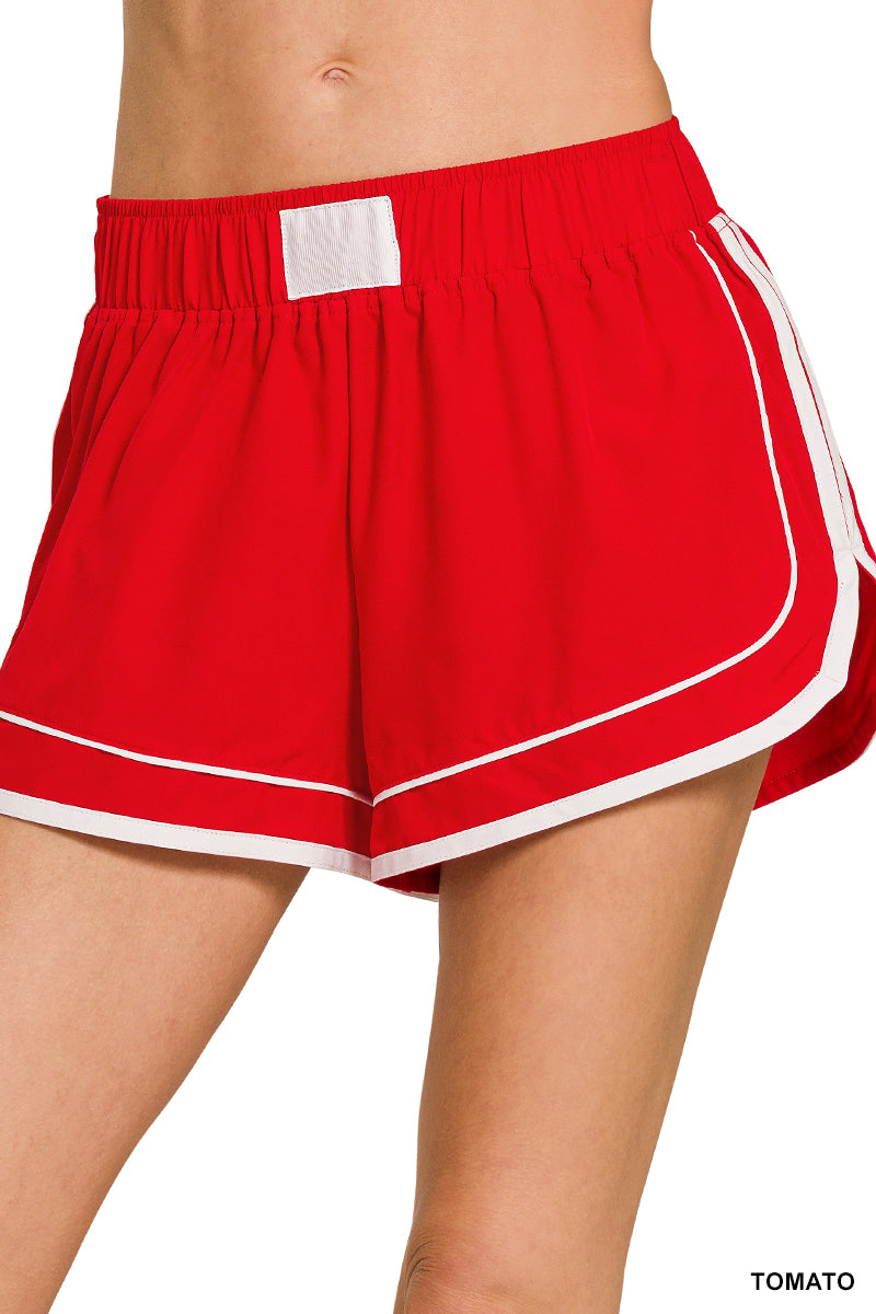 Zenana SOFT WOVEN LINED DOLPHIN SHORTS
