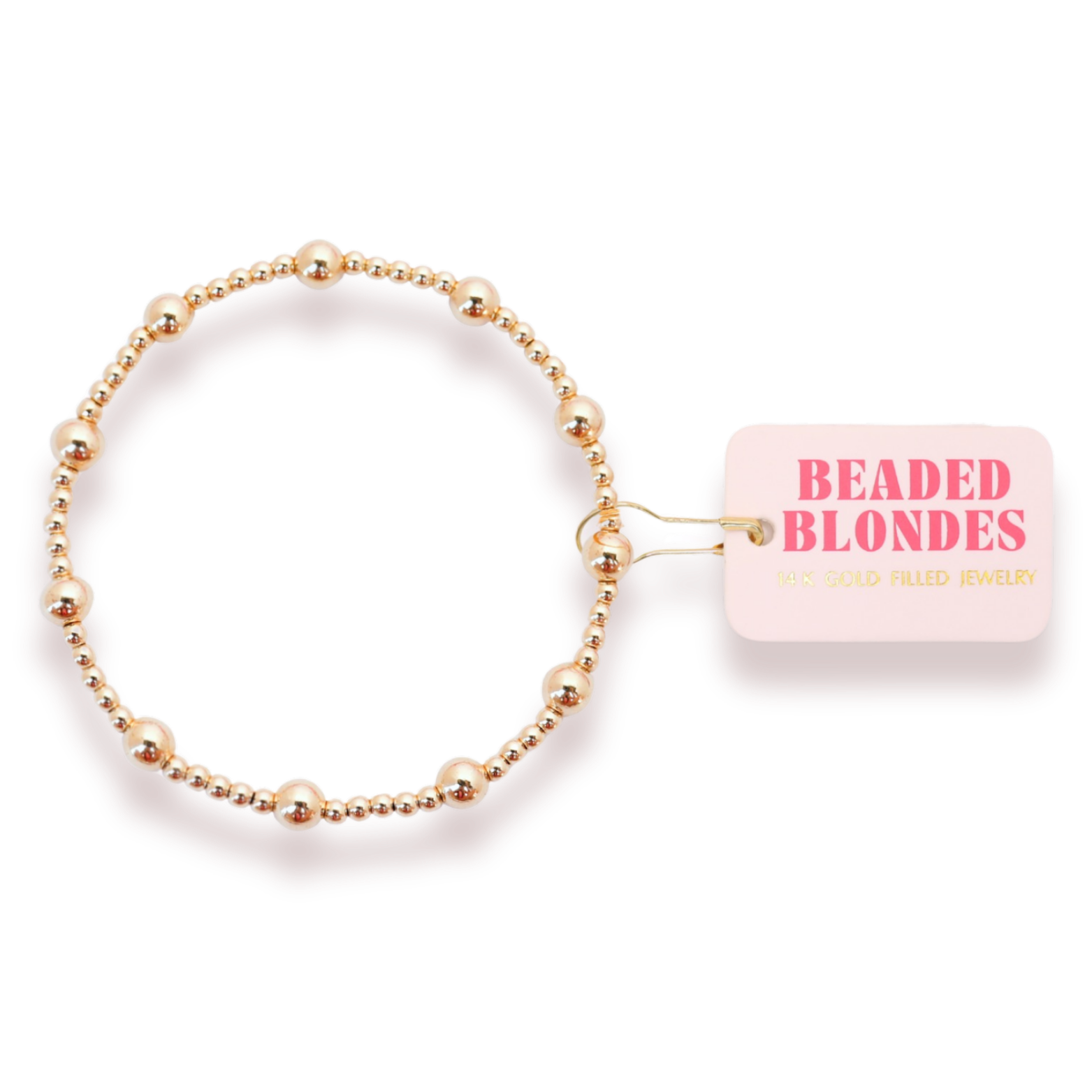 Lively Bracelet in Gold: Standard 6.75 inch | Beaded Blondes