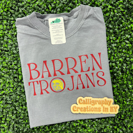 Granite | Stacked Barren Trojans CC Tee