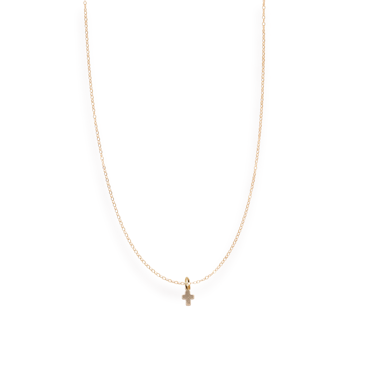 Mini Cross Charm Necklace | Beaded Blondes