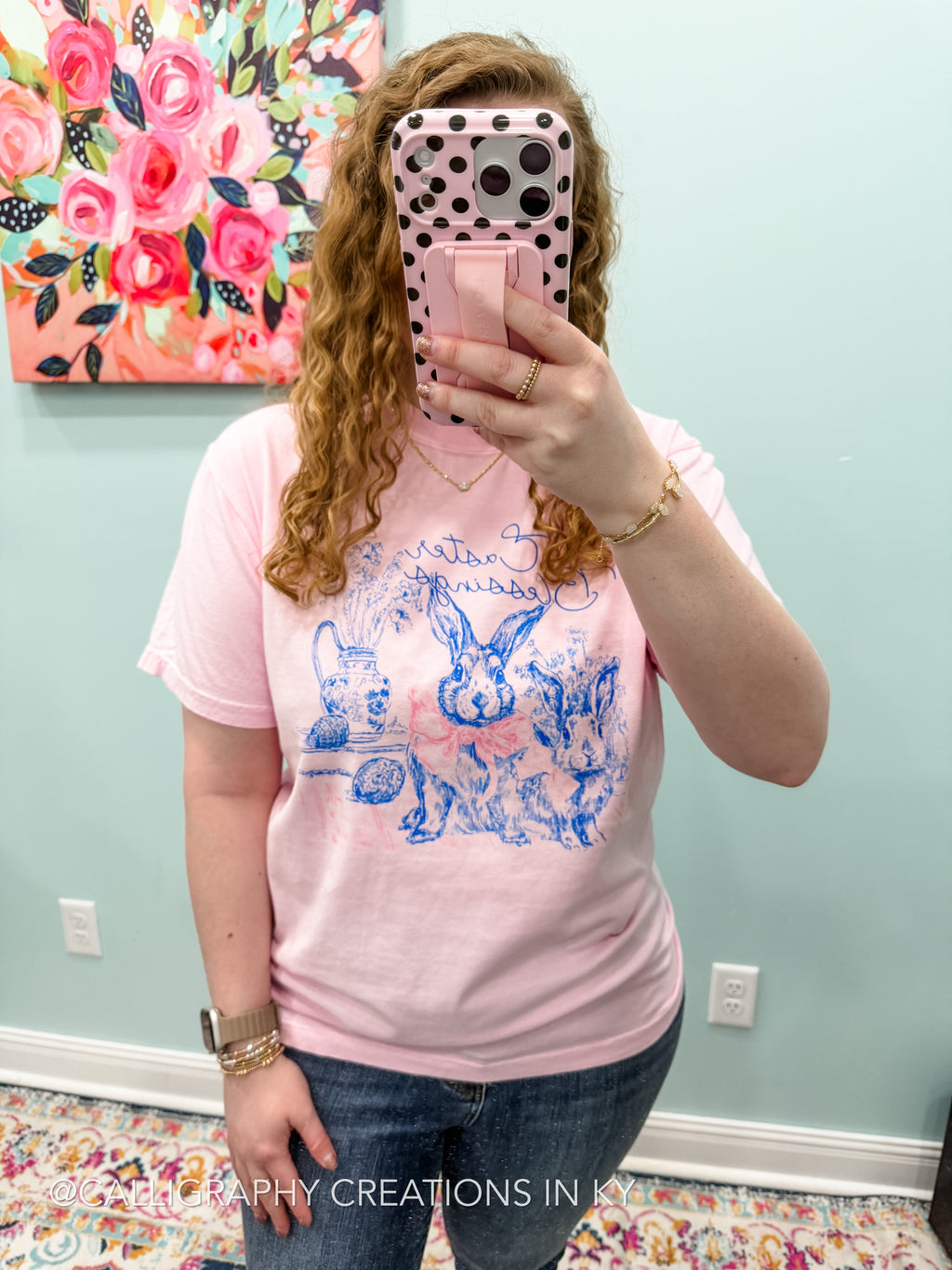 Pink Easter Blessings CC Tee