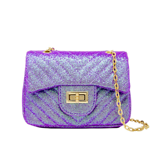 Classic Glitter Wave Handbag