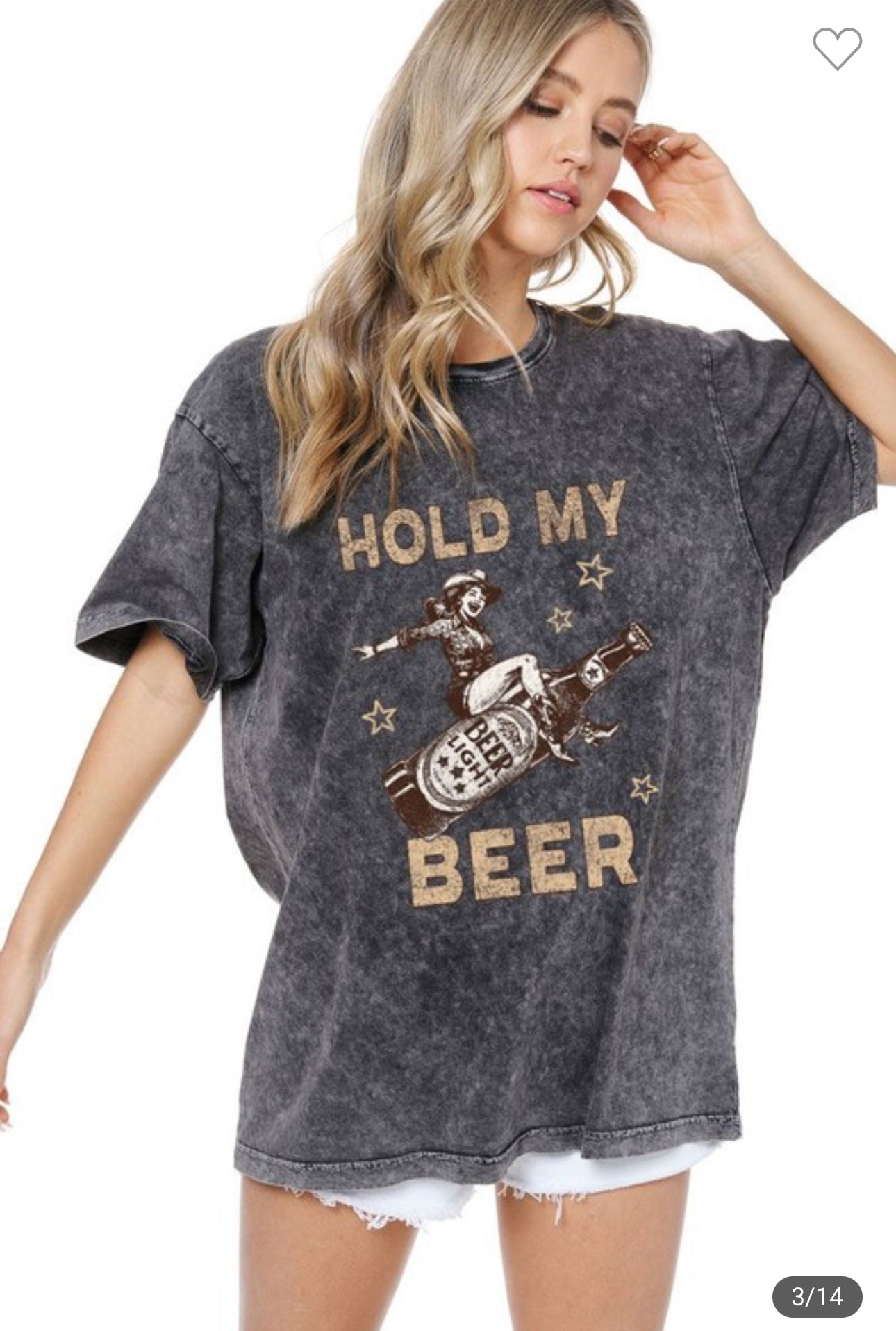 S/S Vintage Hold My Beer Tee - Talk of the Town