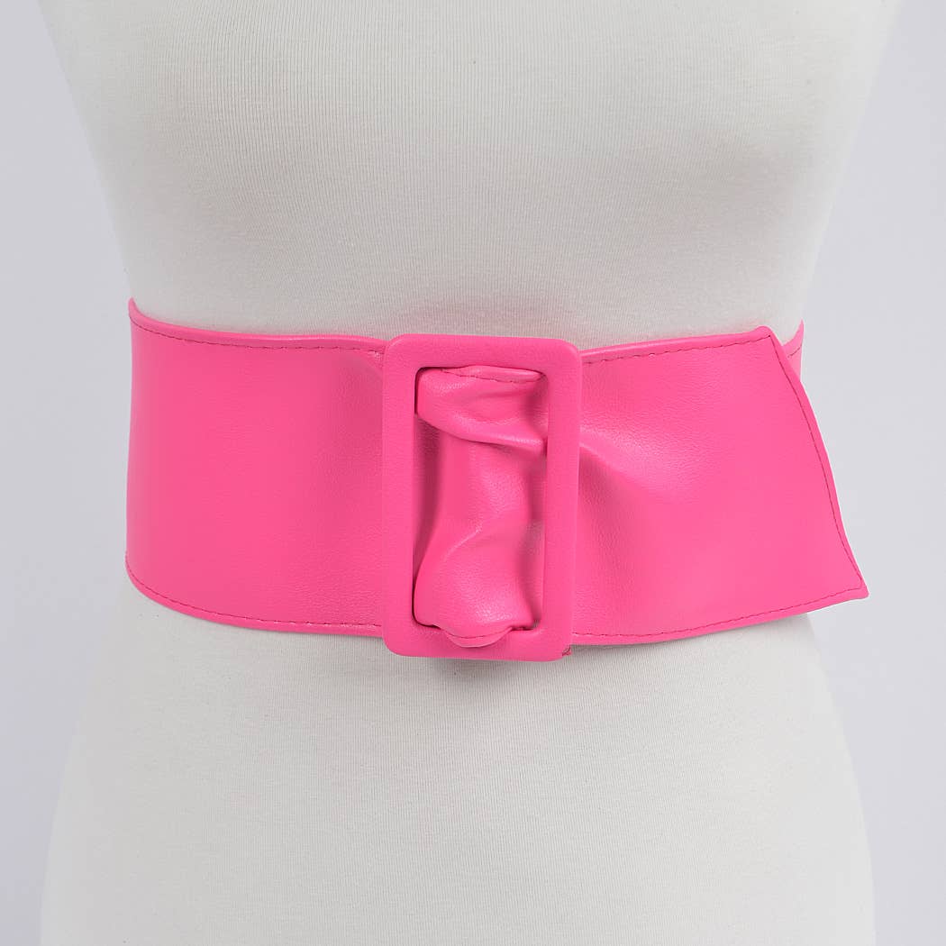 Faux Leather Waist Belt