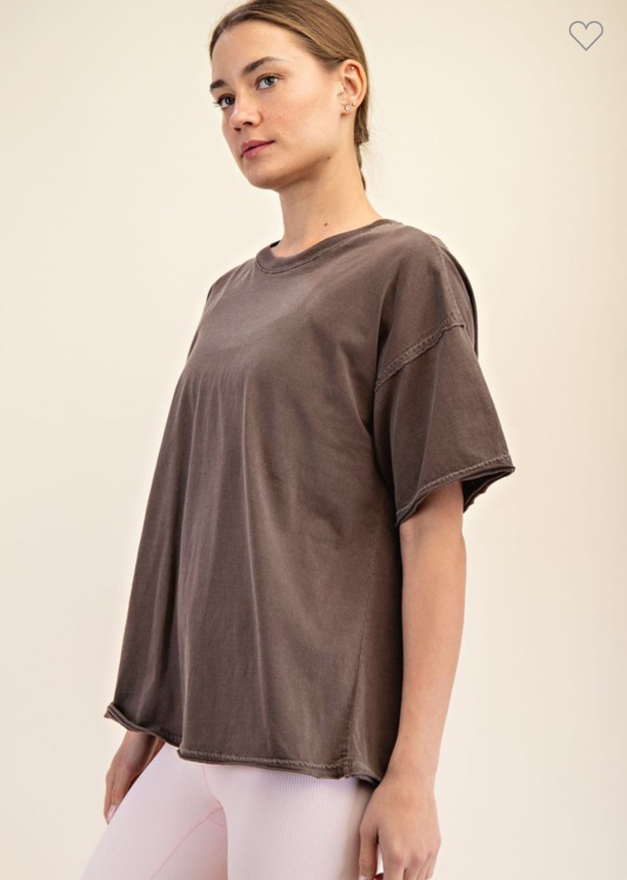 Washed Boxy Cotton Tee