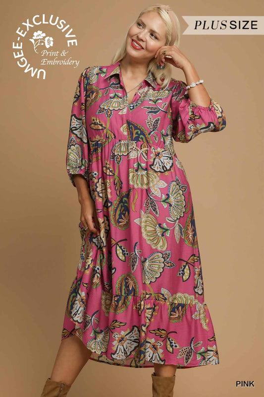 Boho Paisley Tiered Dress
