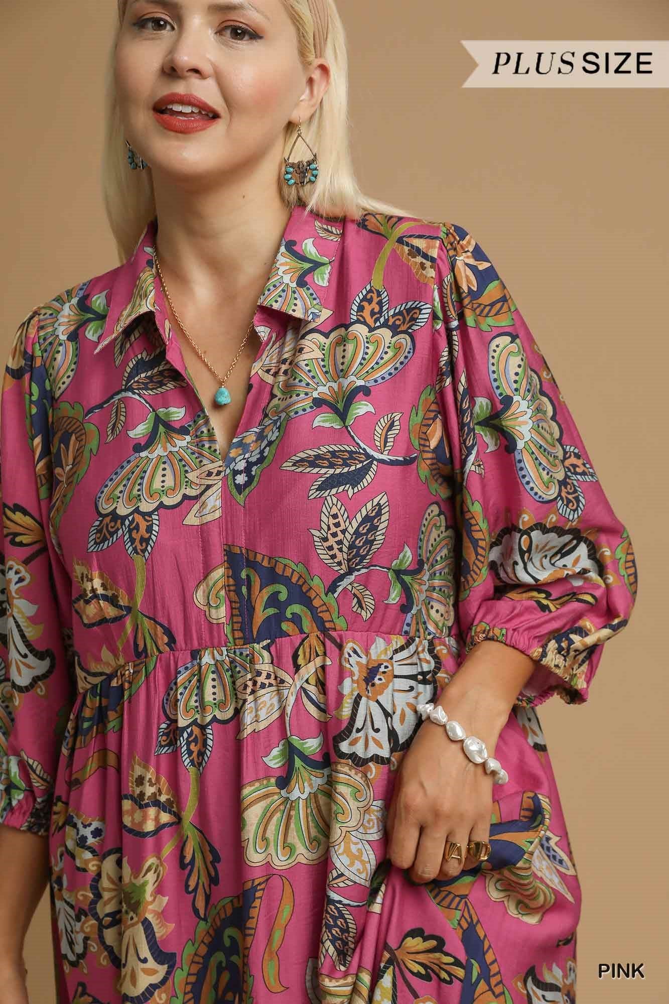 Boho Paisley Tiered Dress