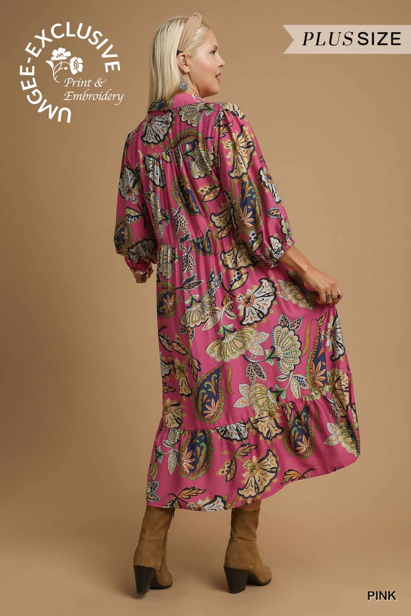 Boho Paisley Tiered Dress