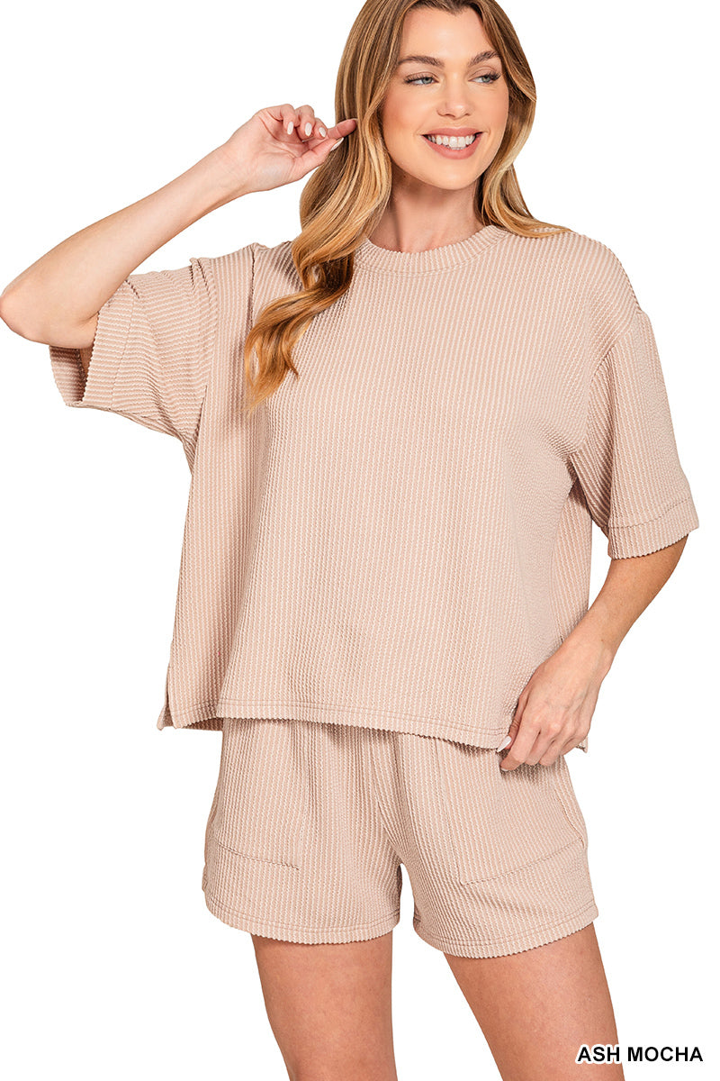 Raised Rib 2 Piece Set
