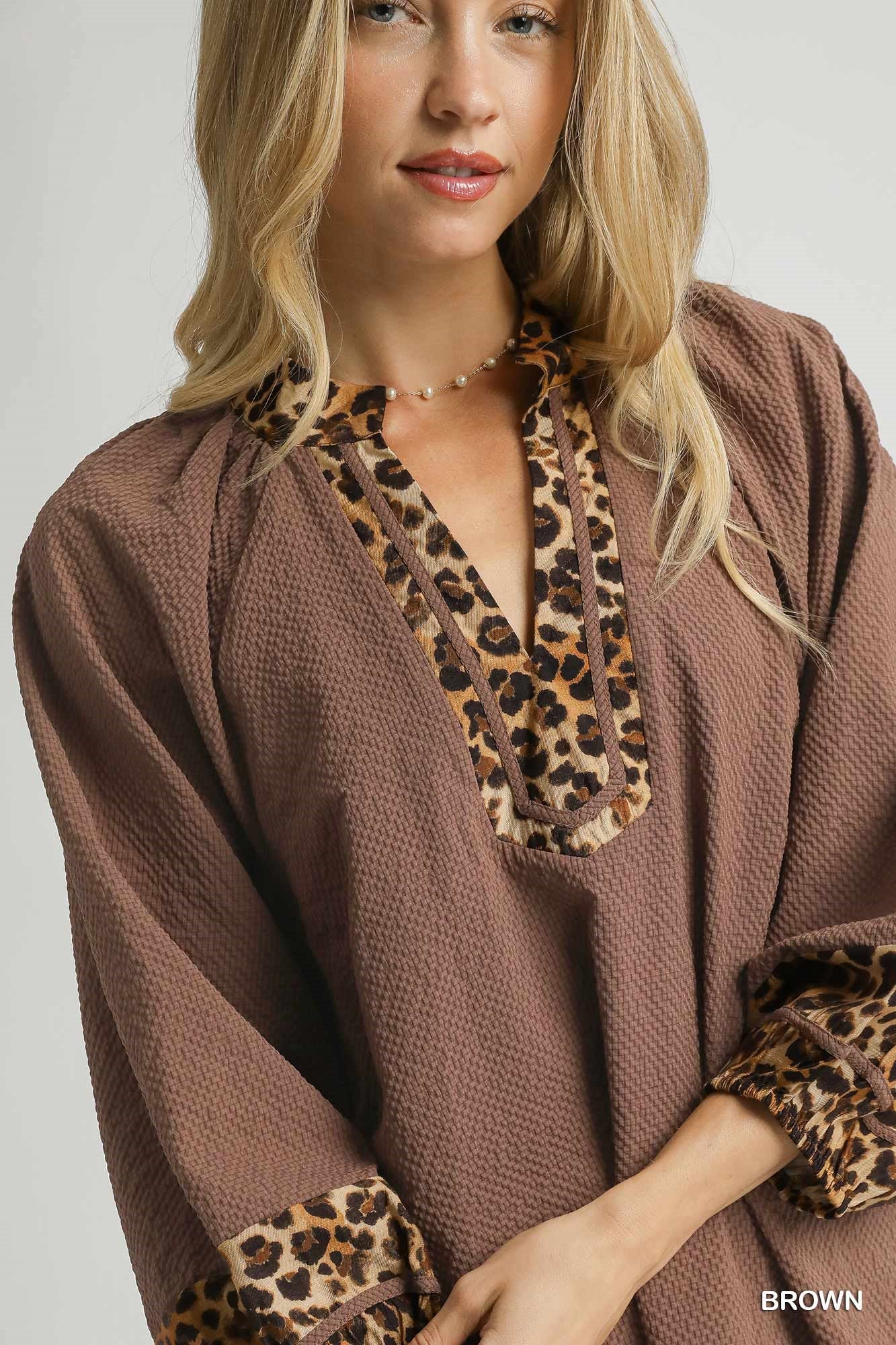 Paisley Print Ruffled Neck Tiered Dress