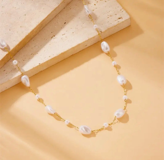 Coastal Pearl Necklace