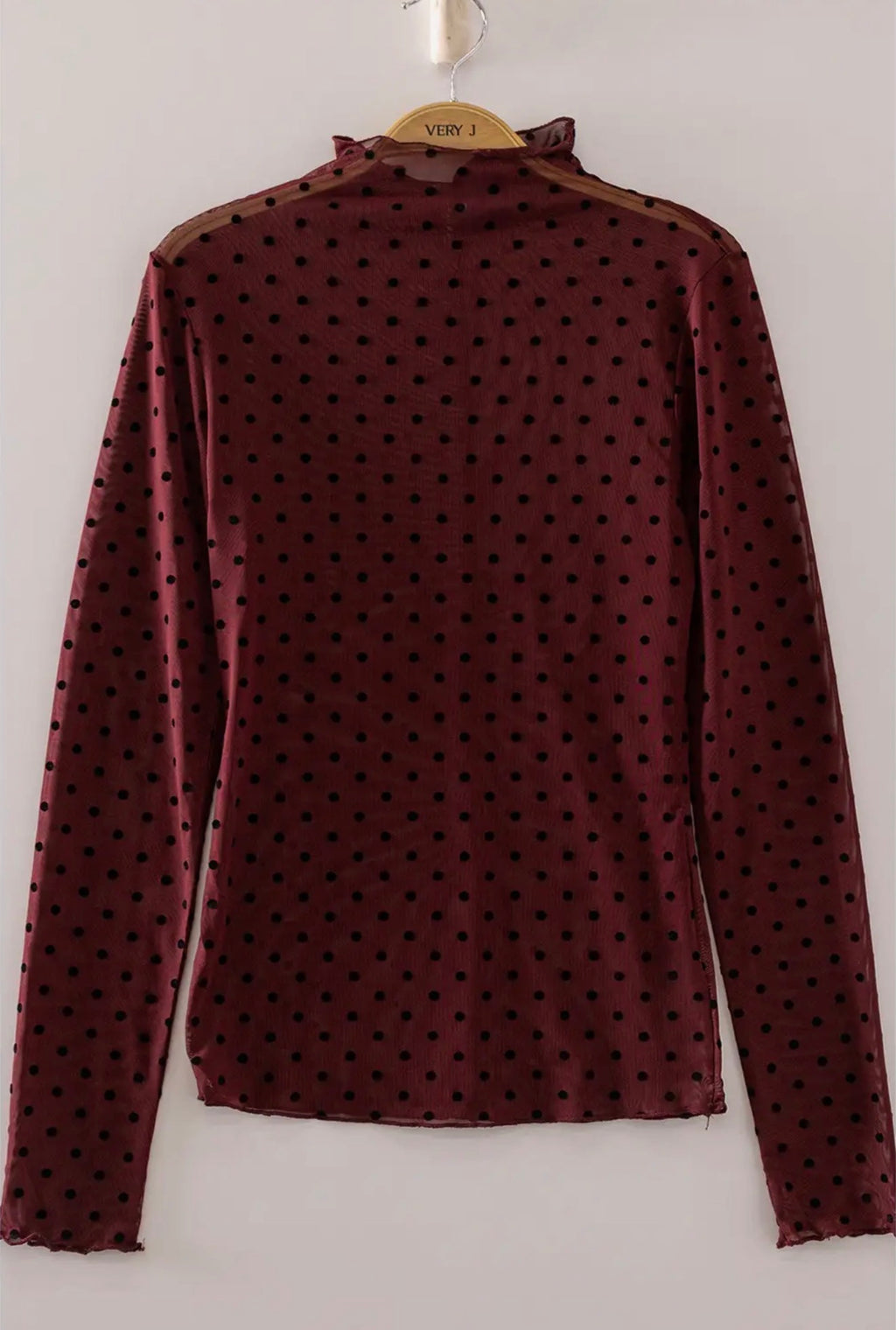 High Neck Fitted Mesh Top