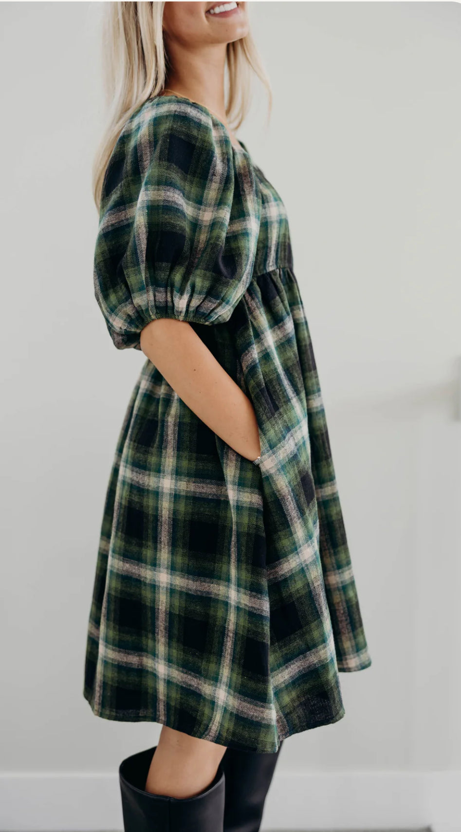 The Tatum Empire Waist Knee Length Dress