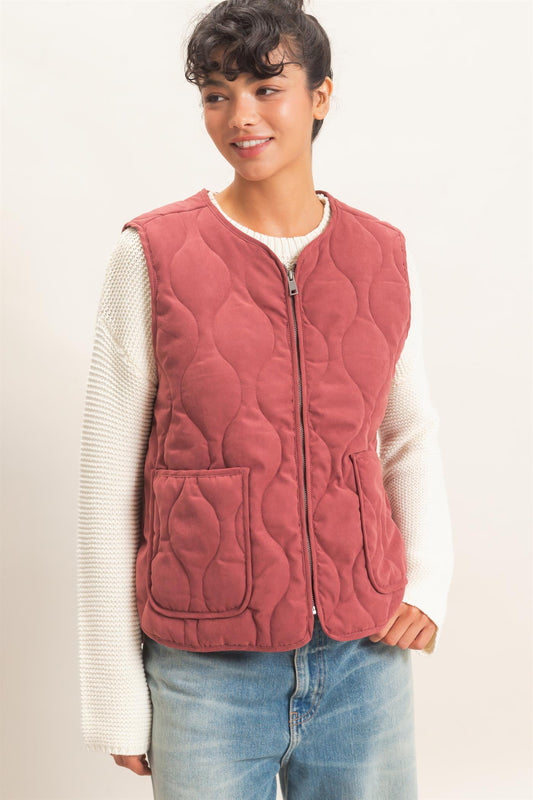 Hyfve-Quilted Vest With Pockets