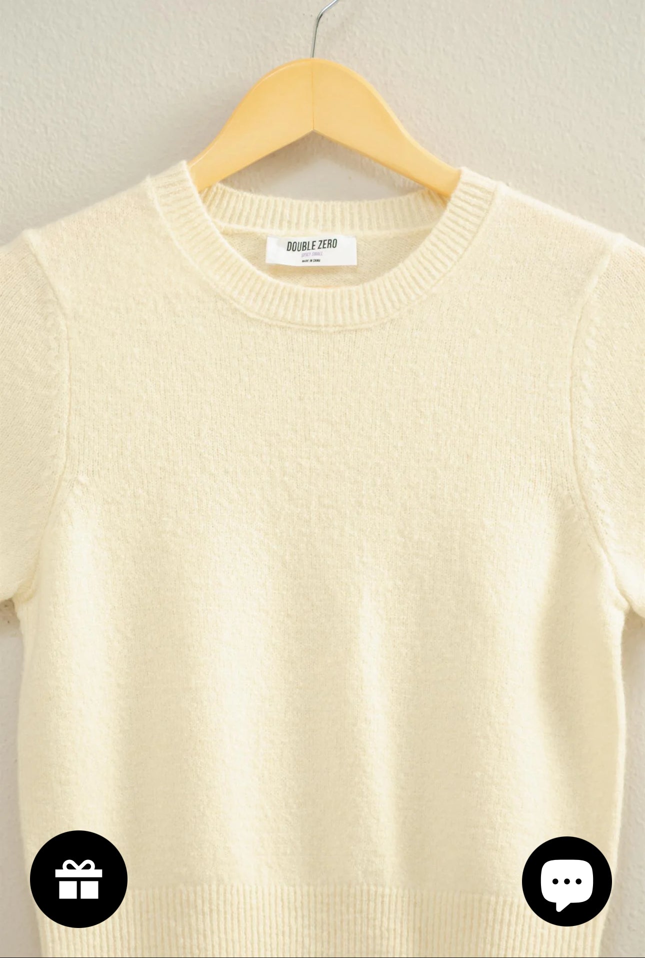 Short Sleeve Knit Sweater