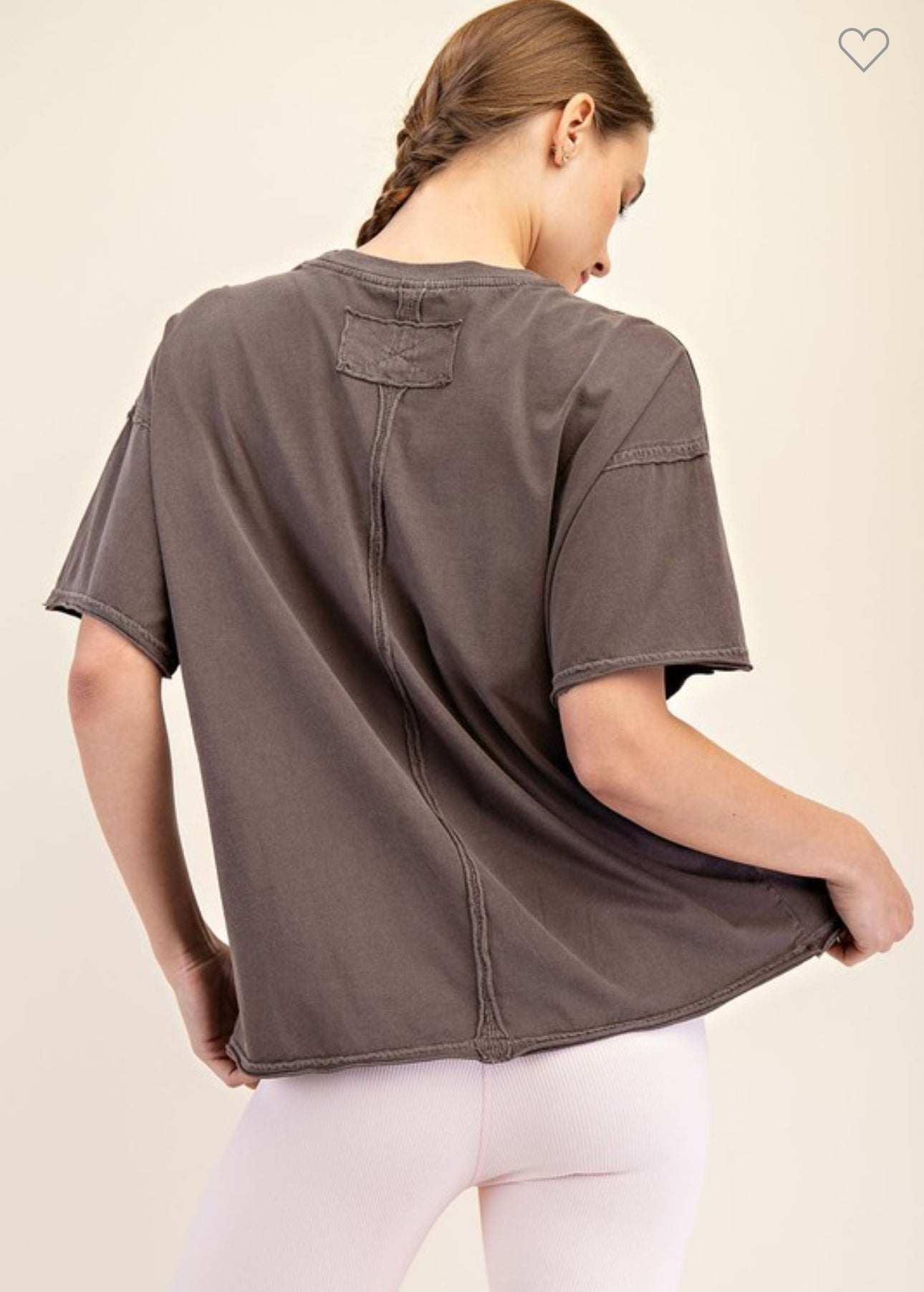 Washed Boxy Cotton Tee