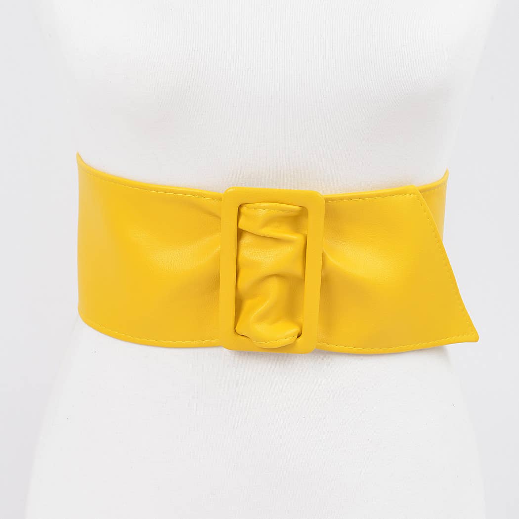 Faux Leather Waist Belt