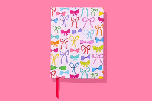 Hardcover Notebook - Colorful Bows - Talk of the Town