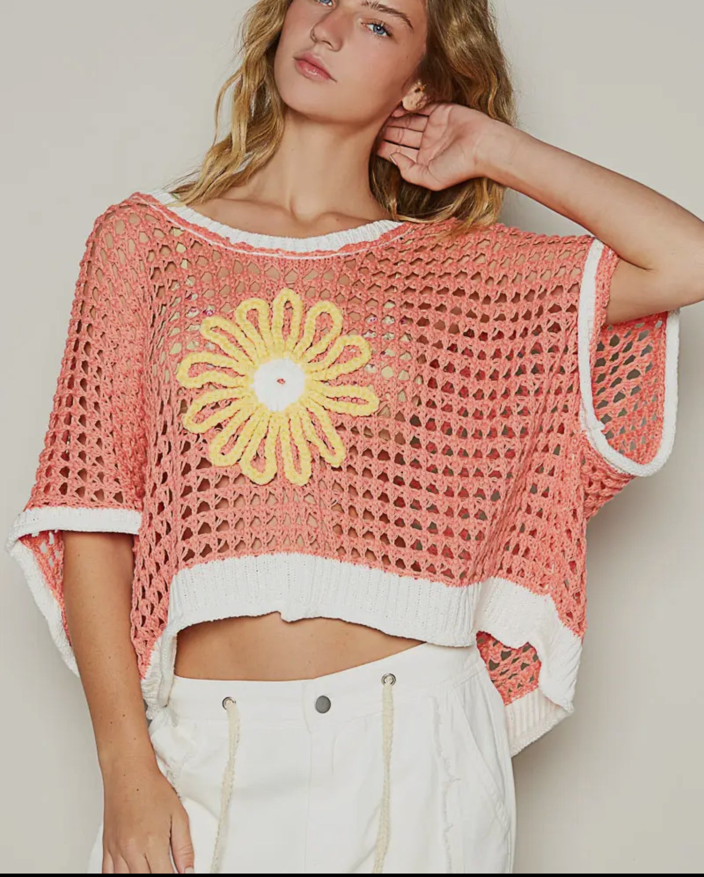 Flower Crochet Sweater