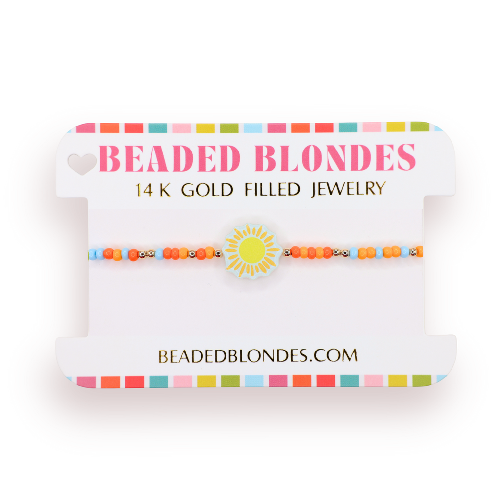 Sunshine Bracelet on Color: Standard 6.75 inch | Beaded Blondes