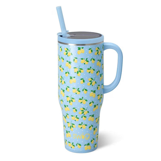 Lemon Meringue Leakproof 40 oz Swig Mega Mug