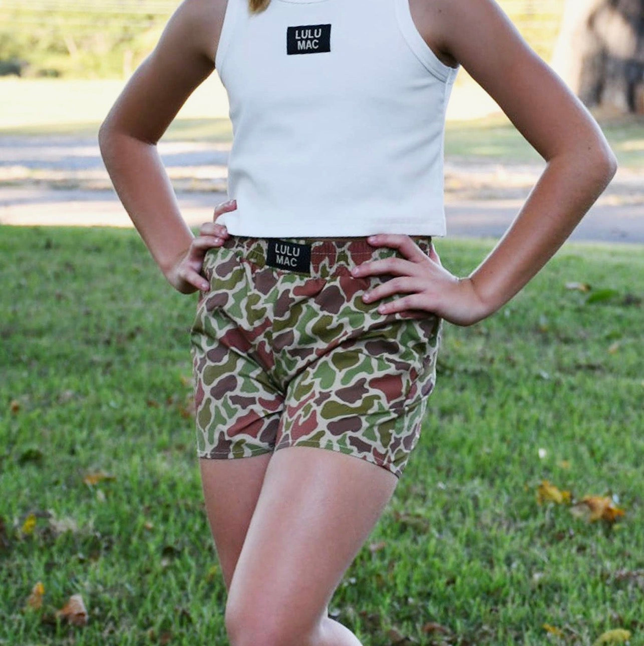 Lulu Mac Youth Camo Boxer Shorts