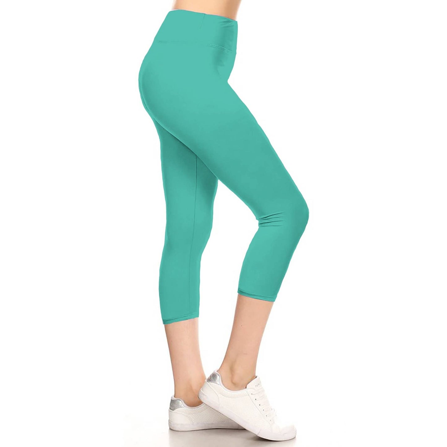 3" Yoga Band Capri Leggings